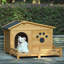 Niche pour chien 48 "en bois avec porche