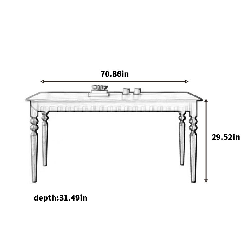 Tyrrell, 29.52"H x 70.86"L x 31.49"W
