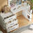 Makeup Vanity With Freely Adjustable Side Cabinet