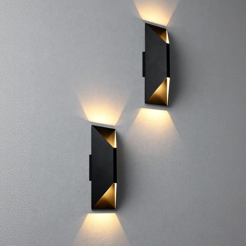 Applique murale d'extérieur à DEL encastrée 15 "à DEL, cadre en aluminium