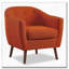 Chaise d'appoint capitonnée à boutons avec pieds espresso-1458637174