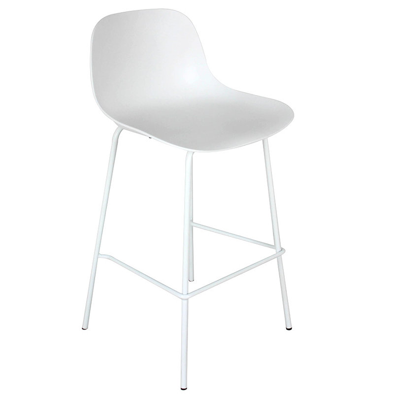 Counter Stool, White, 75cm