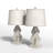 24.5'' Resin Modern Glam Table Lamp Set With Usb-314853824