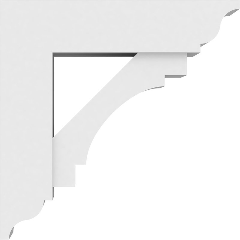 Support en uréthane standard Merced avec extrémités traditionnelles brun clair l 5 po x P 16 po x H 16 po