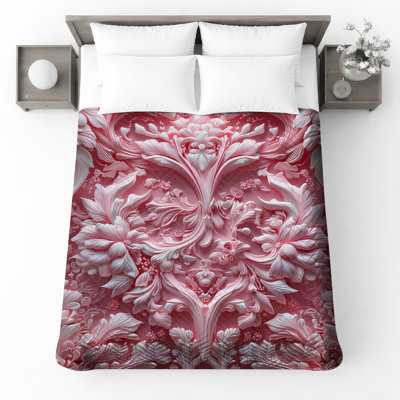 Couvre-lit matelassé à motif floral orné toutes tailles