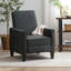 Fauteuil inclinable rembourré réglable avec repose-pieds extensible-1797659055