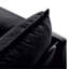 Canapé modulaire noir à assise profonde avec canapé modulaire revêtu de chenille pour le salon. Spacieux, confortable, assemblage personnalisé, respirant, doux, classique, style moderne noir, pièce, appartement, bureau.