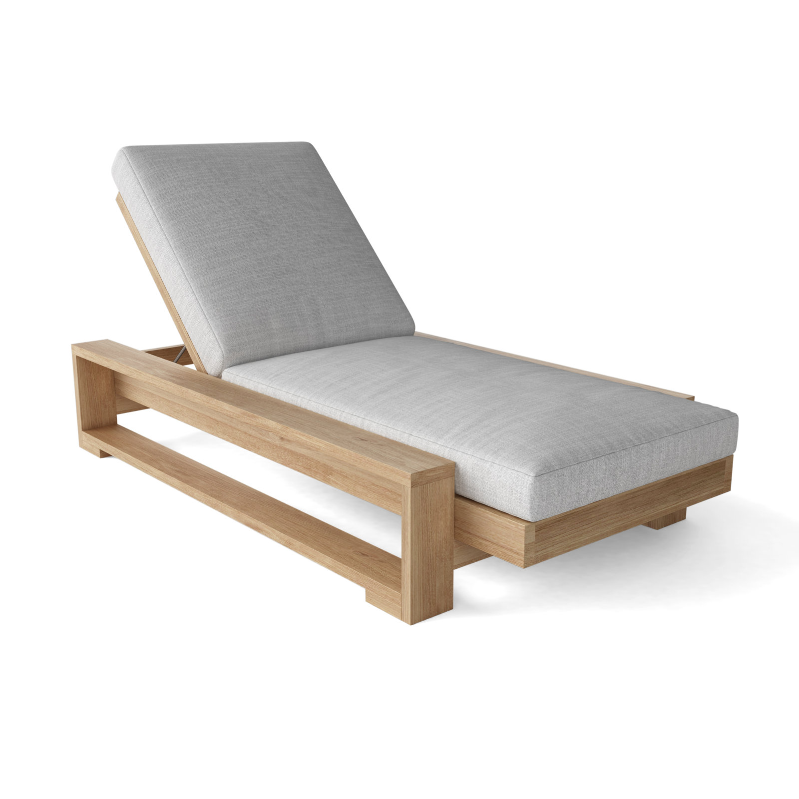 Capistrano 37" Teak Patio Chaise Lounge