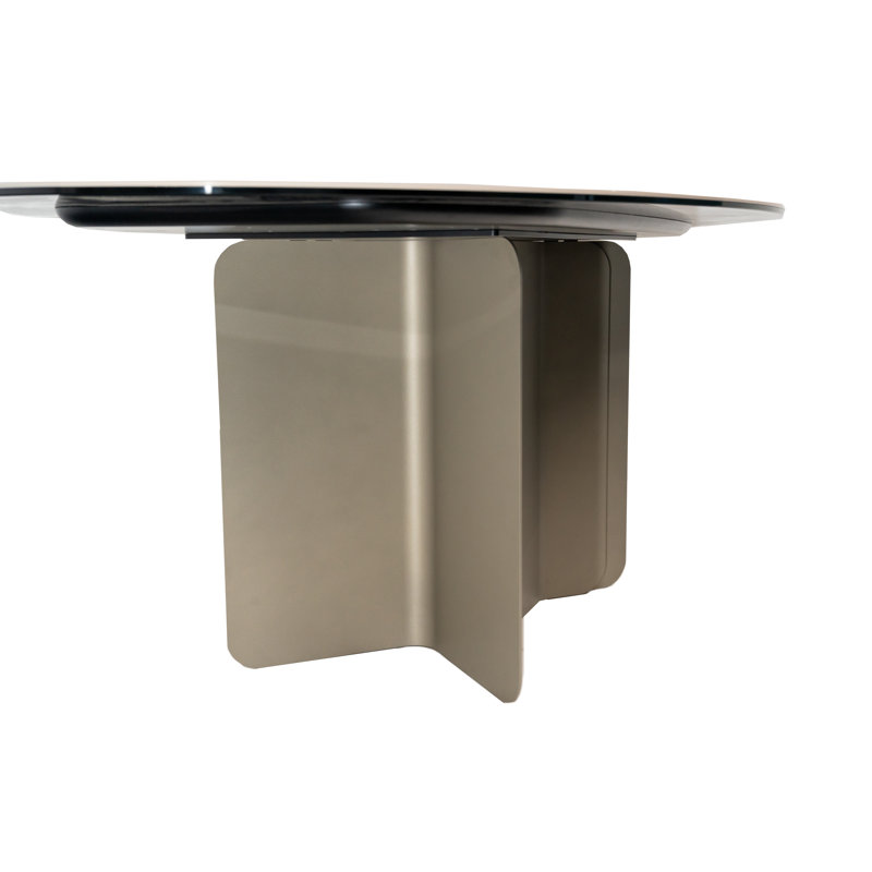 Antwaun Oval Metal Base Dining Table