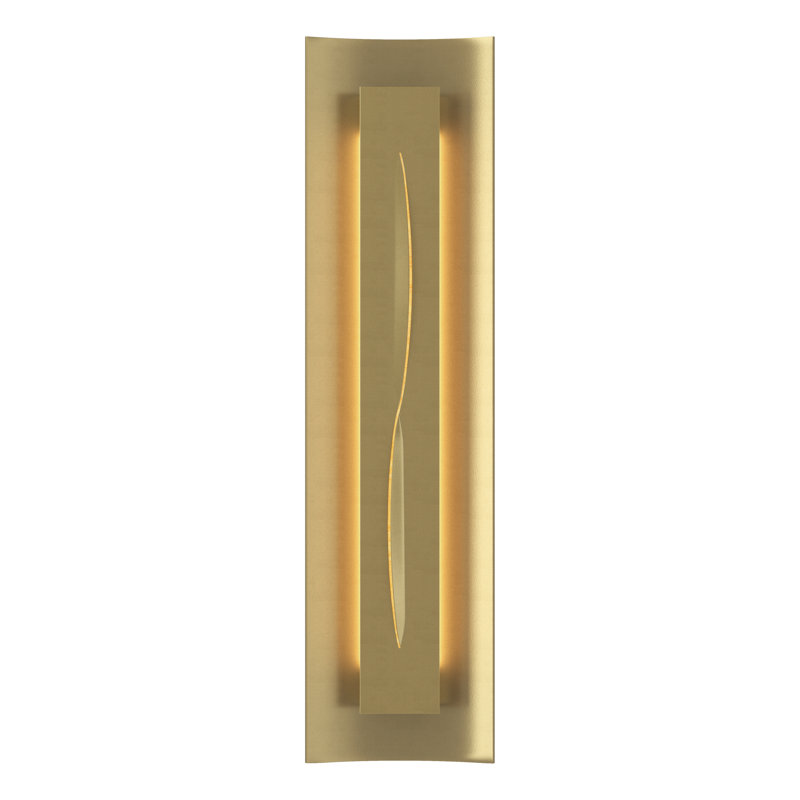 Gallery Dimmable 8 Lbs Flush Mount Scone, Amber, Modern Brass