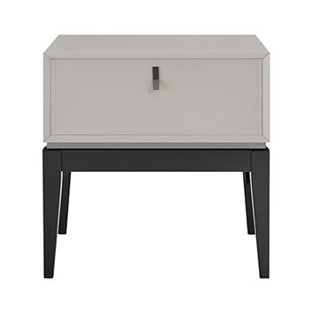 60cm W Solid + Manufactured Wood Bedside Table