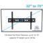 Support mural Ktaxon Black Tilt pouvant supporter jusqu'à 110 lb