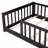 Giezi Kids Twin Floor Platform Bed with Fence-1658144464