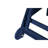 5 Patio Lounge Chair In Navy Blue With Cup Holder, Wheels For Pool, Deck, Outdoor Outdoor, 5 Positions, Poolside-1749377561