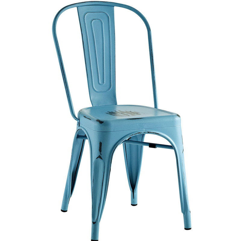 Modway Carbon Loft Sadie Metal Dining Chair, Turquoise