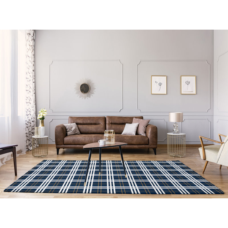 Plaid Indoor Rug, Rectangle 8' x 10'