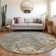Machine Washable Indoor/Outdoor Cinead ACN1702 Taupe Rug