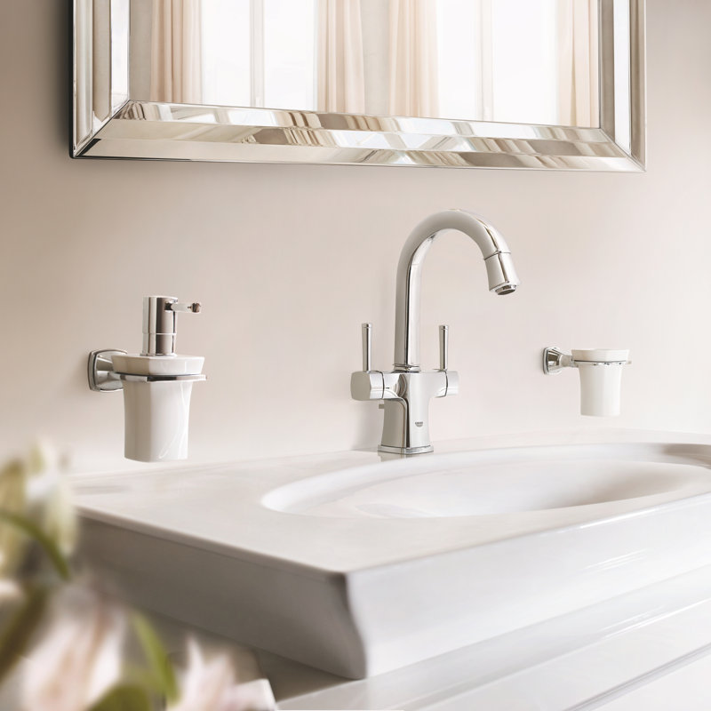 Grandera® Soap Dispenser with Holder, StarLight Chrome