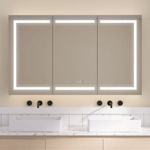 60''X36'' In Medicine Cabinets For Bathroom With LED Mirror