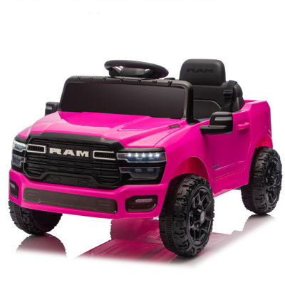 Licensed Dodge RAM 3500 12V  Ride On Truck,W/ Remote Control,2WD & Rear Shock Suspension,LED Headlights &Low Battery Alarm,3-Speed Remote Adjustment,Built-In Music & Bluetooth,Recommended Age: 3-6