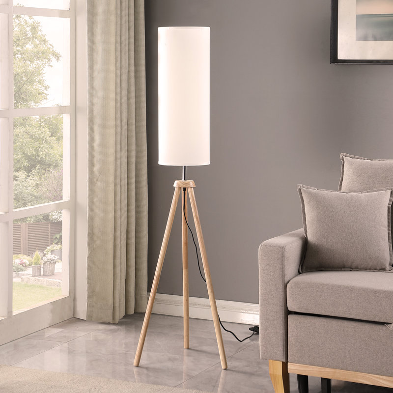 Lampe trépied naturelle moderne 58,5 po In Lauren