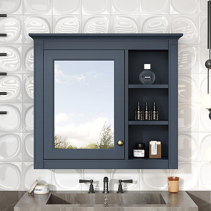 Armoire de rangement murale 30 po x 28 po, armoire de rangement murale pour salle de bain, armoire murale moderne avec miroir