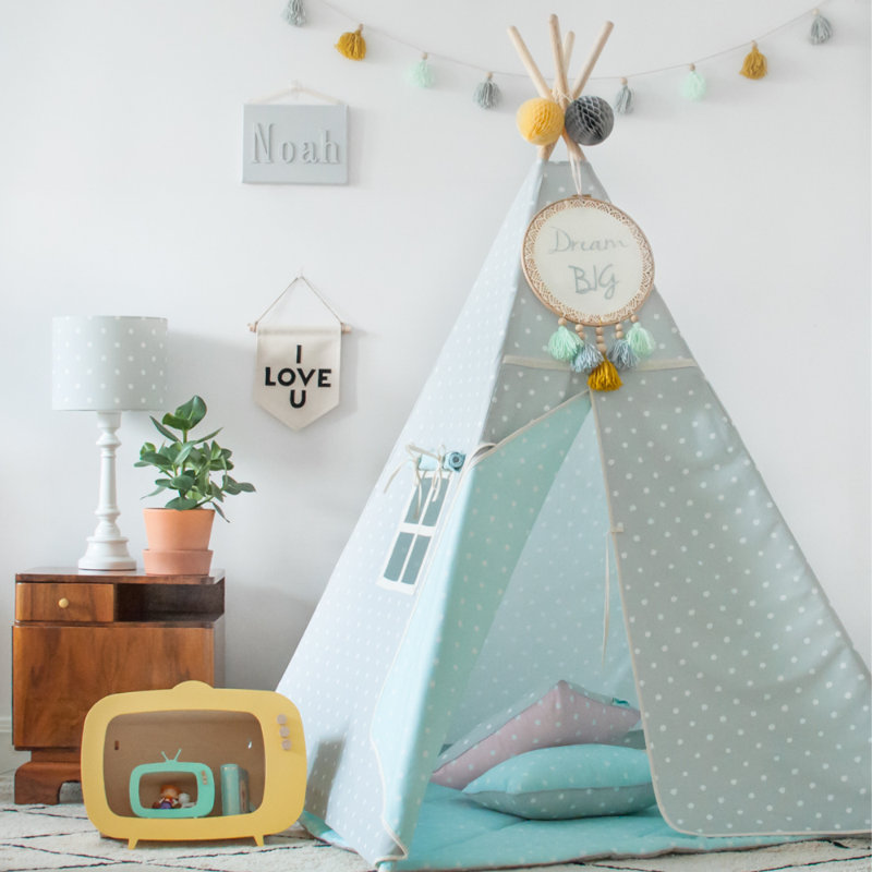 Abner Cotton 110cm L Changing Mat, Mint
