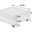 Mobilier de salon chenille en tissu OTTOMAN