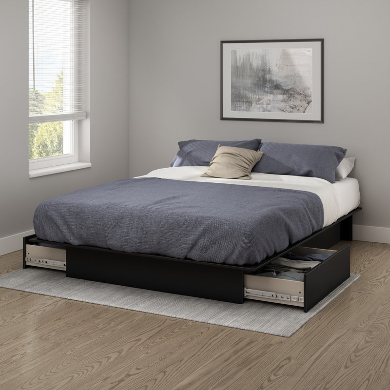 Step One Full/Queen Platform Bed, Black