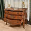Console brun foncé en bois manufacturé