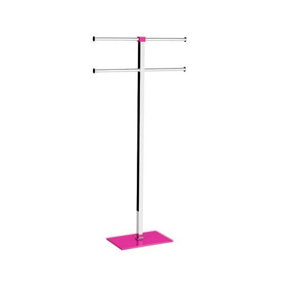Porte-serviettes sur pied Currahee, Rose