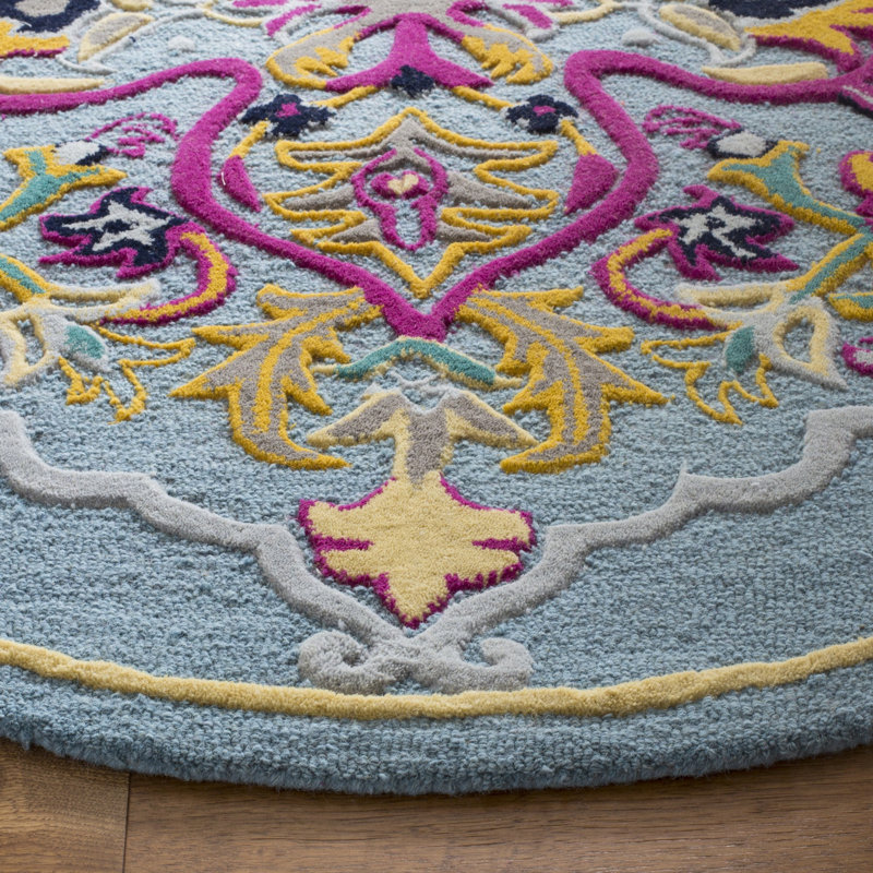 Blokzijl Hand Tufted Wool Oriental Rug, Round 5'