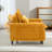 Modern 3 In 1 Convertible Sofa Bed,Sleeper Sofa With Pillows-1645155809