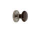 Classic Rosette with Brown Porcelain Door Knob-1885087310-1885087296
