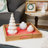 Set of 3 Merry Christmas Wood Plaques and Serving Tray with Handles 16"