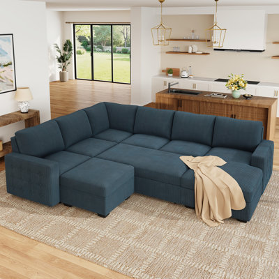 Brunella Corduroy Sleeper Sectional