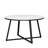 Fumiki 30" Sintered Marble Stone Top Coffee Table, Cocktail Table-659319276