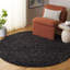 Tapis noir / gris en laine / coton / polyester tissé à la main Natura 425-147311668