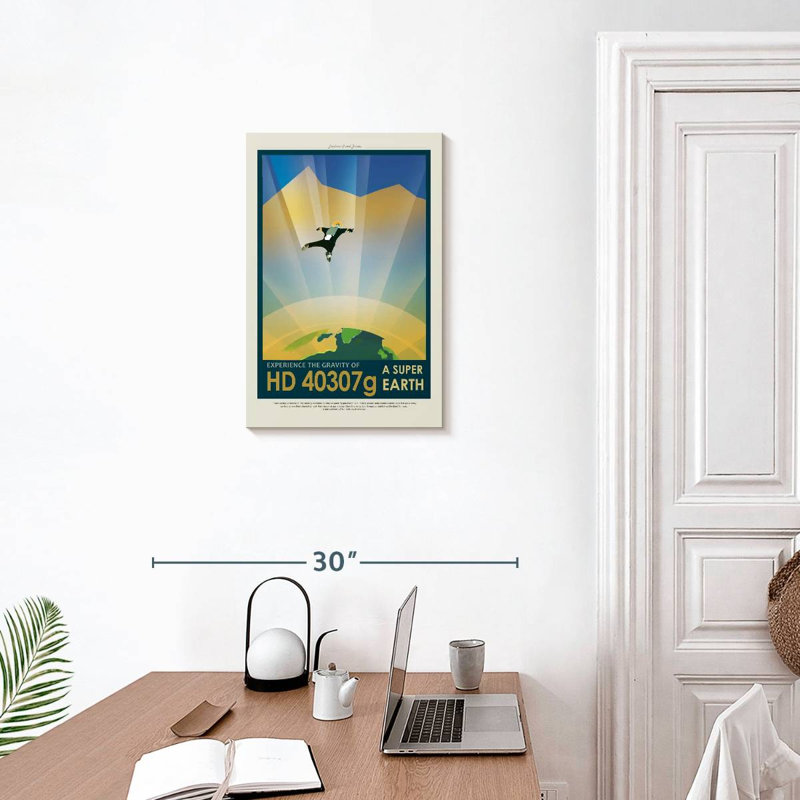 Super Earth Retro, 24" H x 16" W