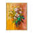 Toile avec cadre flottant or