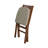Stakmore Classic Lattice Back Folding Chair, Cherry Frame with Blush Fabric-2060151561