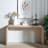 Curved Waterfall-style wood Console Table-320400414