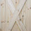 Gaskins Solid Pine Sliding Door Unfinished