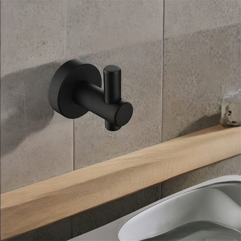 6 - Piece Bathroom Hardware Set, Black