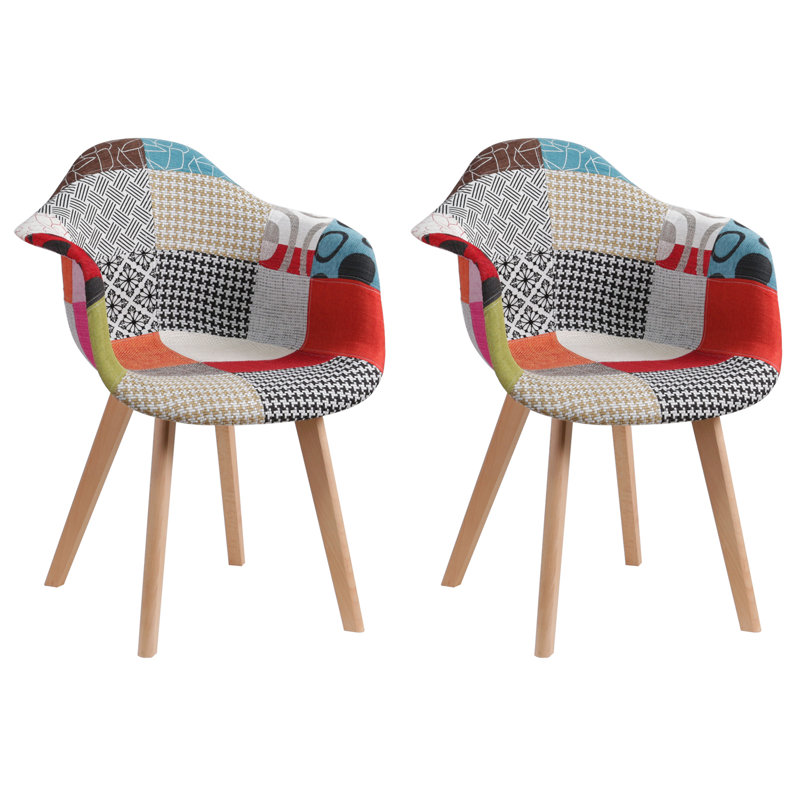 Oakes 39cm H Upholstered Armchair, Red