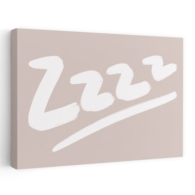 «Sweet Dreams Zzz», impression d'art minimaliste minimaliste pacifique
