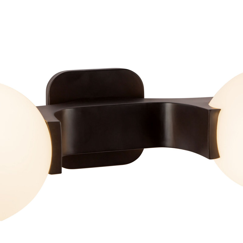 Éclairage pour meuble-lavabo noir 34 po Briar, Noir mat