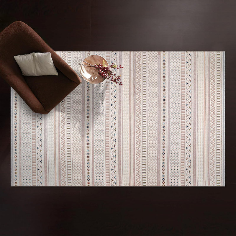 Indoor Area Rugs Low Pile Bedroom Rug Non Slip Floor Mat Soft Entryway Carpet Pad for Hallway ZN003, Rectangle 120 x 180 cm