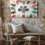 Reproduction d'art sur toile, "In a Vibrant Inclusive Design" With a Multitude of Handprints, art mural dans divers tons de peau-1880918065