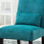 Fauteuil d'appoint contemporain sans accoudoirs en tissu chenille-368634437